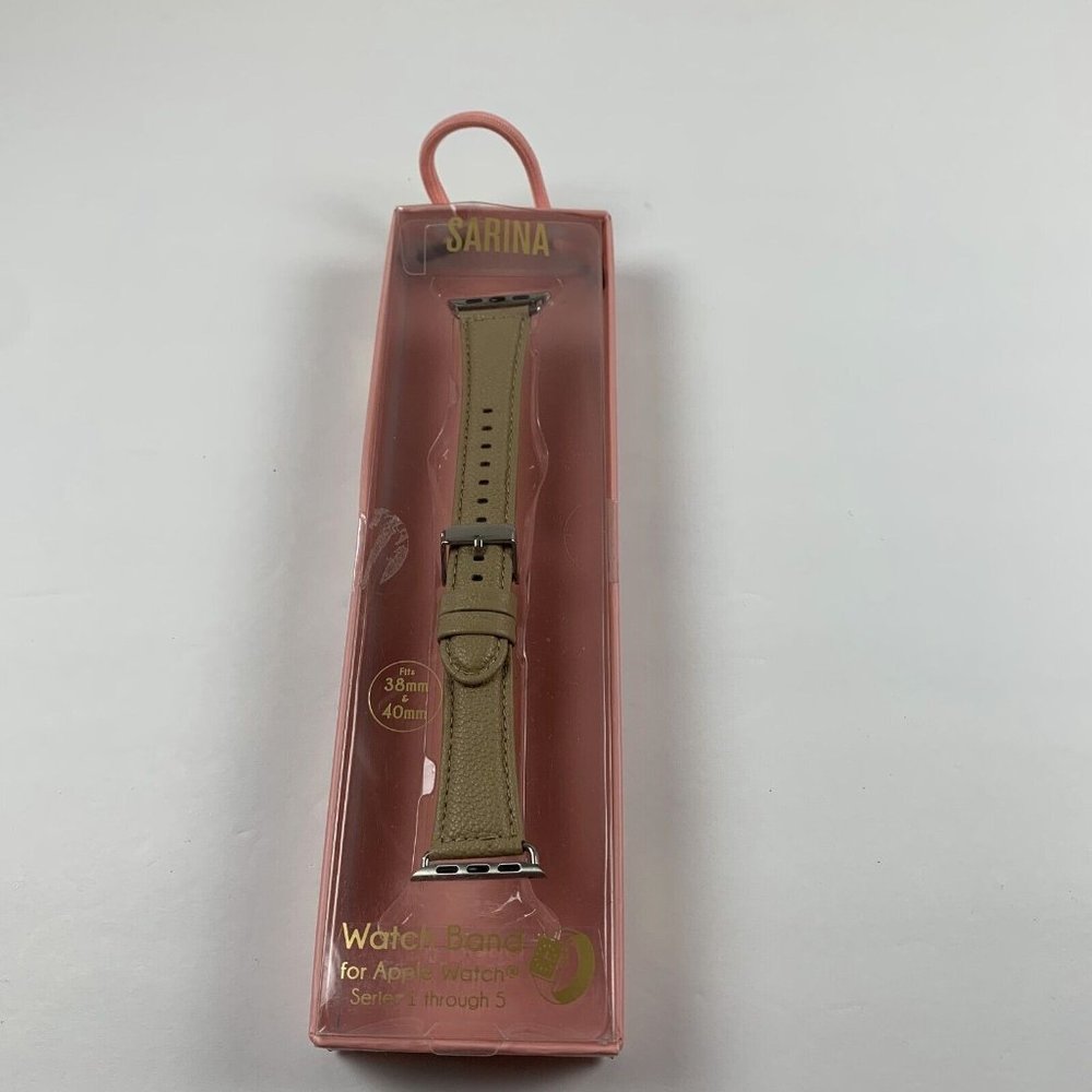 Sarina Brown Leather 38/40mm Watch Band For Apple Watch Series 1 Through 5 S6216